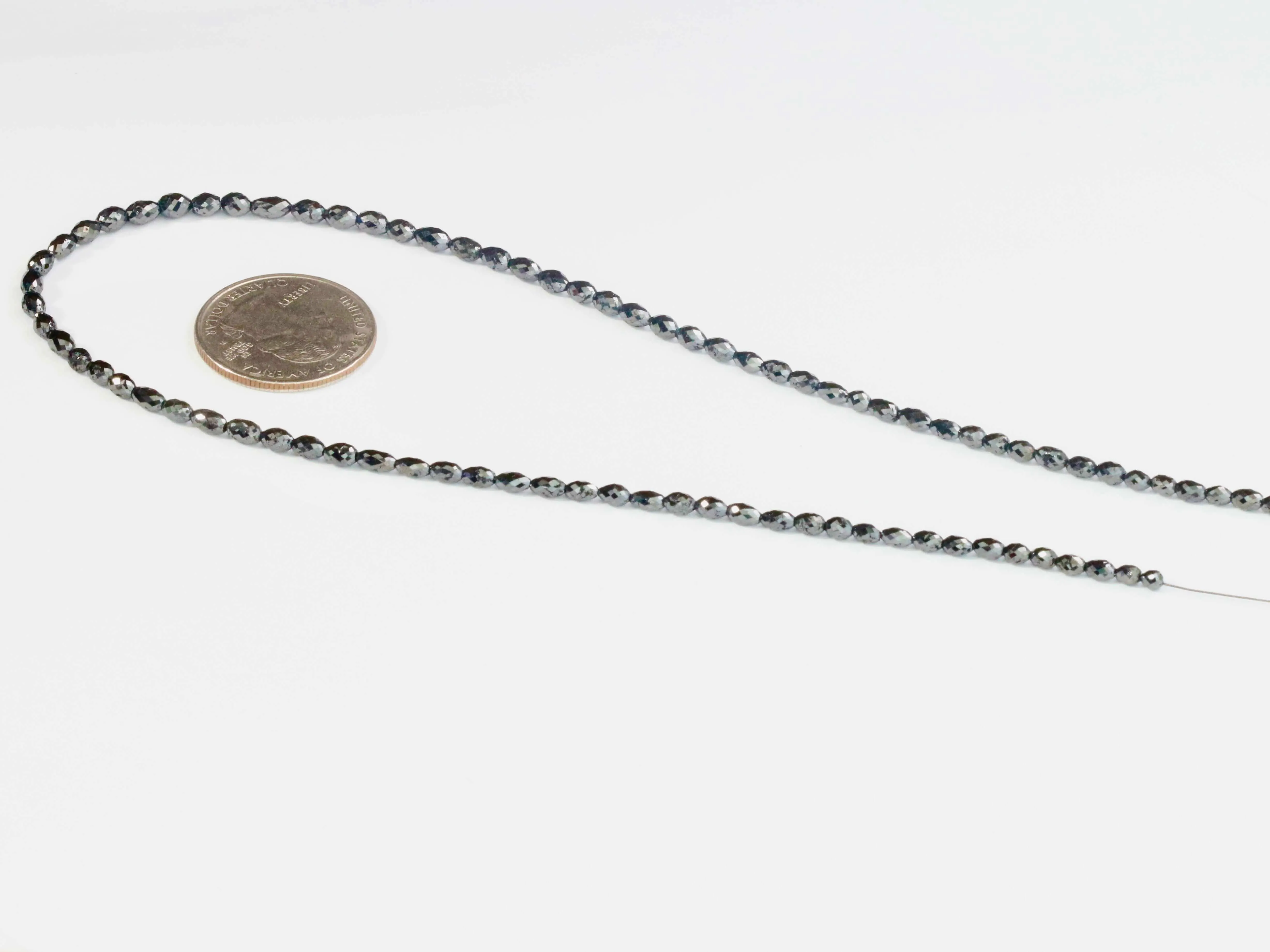 Natural Black Diamond Beads Black Diamond Beads Faceted Oval Diamond Beads Beaded Diamond Unfinished Necklace Faceted Diamond Beads SKU: 6143064