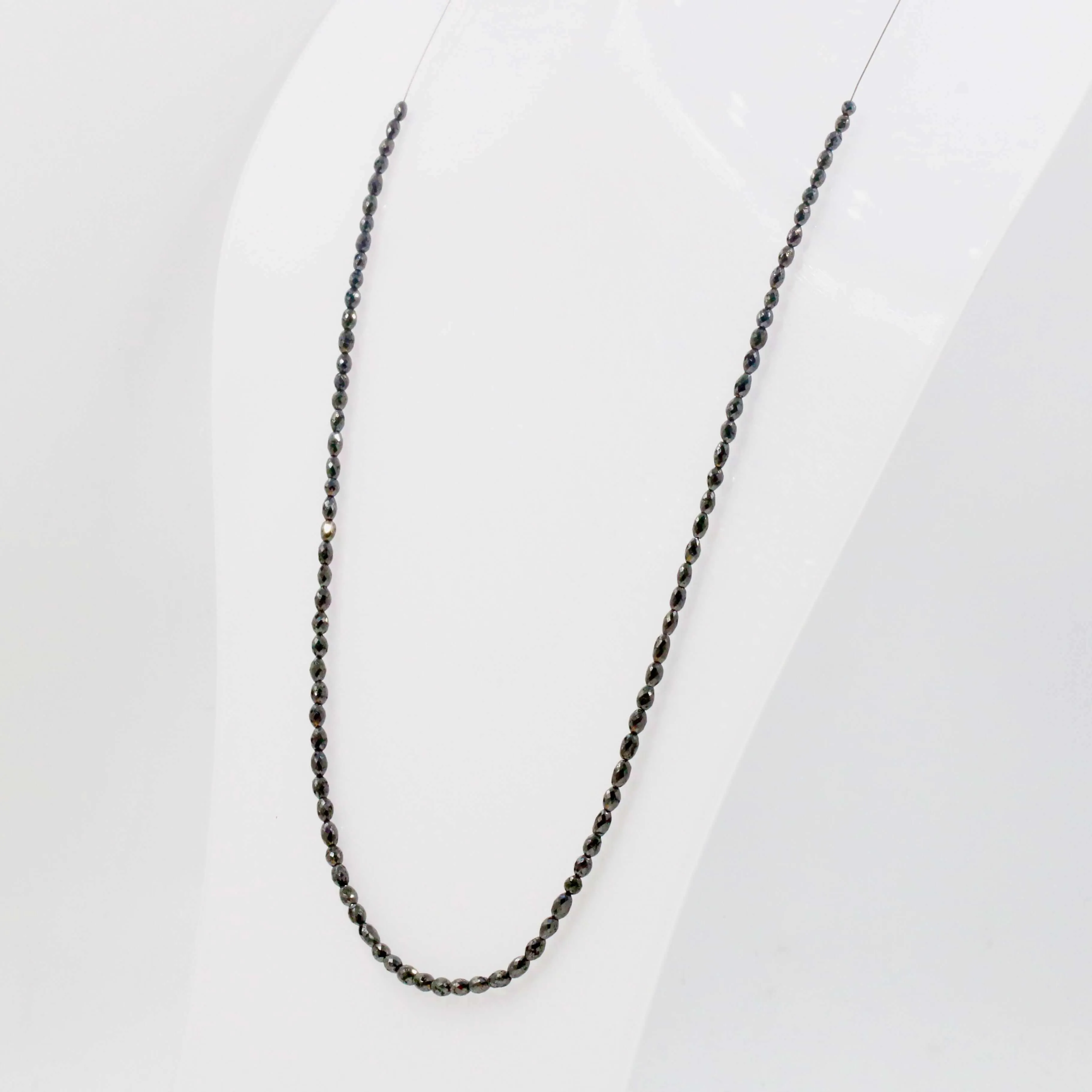 Natural Black Diamond Beads Black Diamond Beads Faceted Oval Diamond Beads Beaded Diamond Unfinished Necklace Faceted Diamond Beads SKU: 6143064