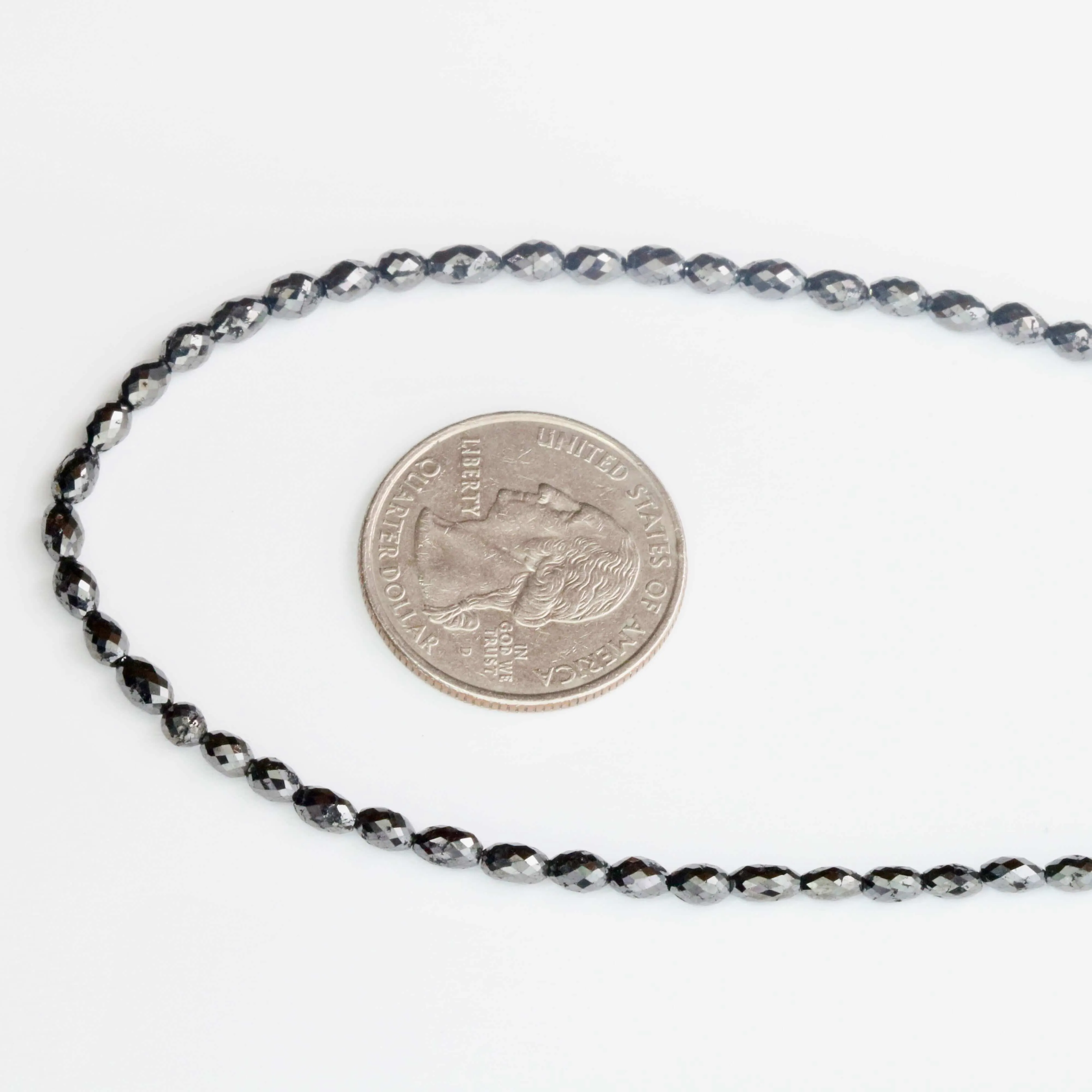 Natural Black Diamond Beads Black Diamond Beads Faceted Oval Diamond Beads Beaded Diamond Unfinished Necklace Faceted Diamond Beads SKU: 6143064