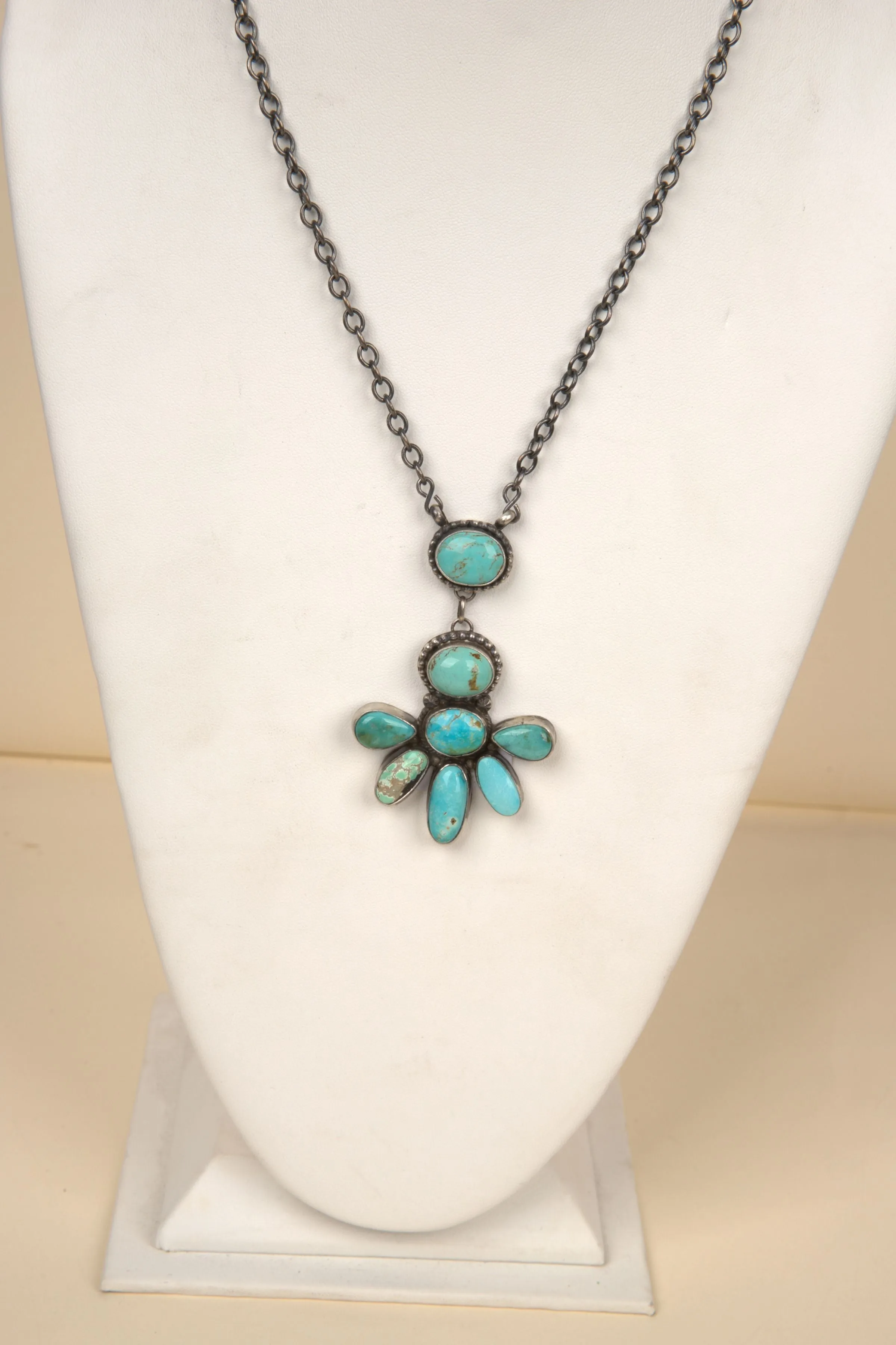 Navajo Handmade Multi Stone Necklace