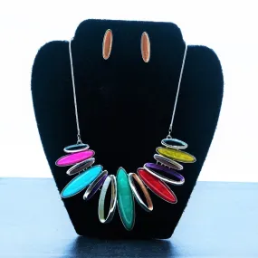 NE- 359 Multi Color Necklace Set