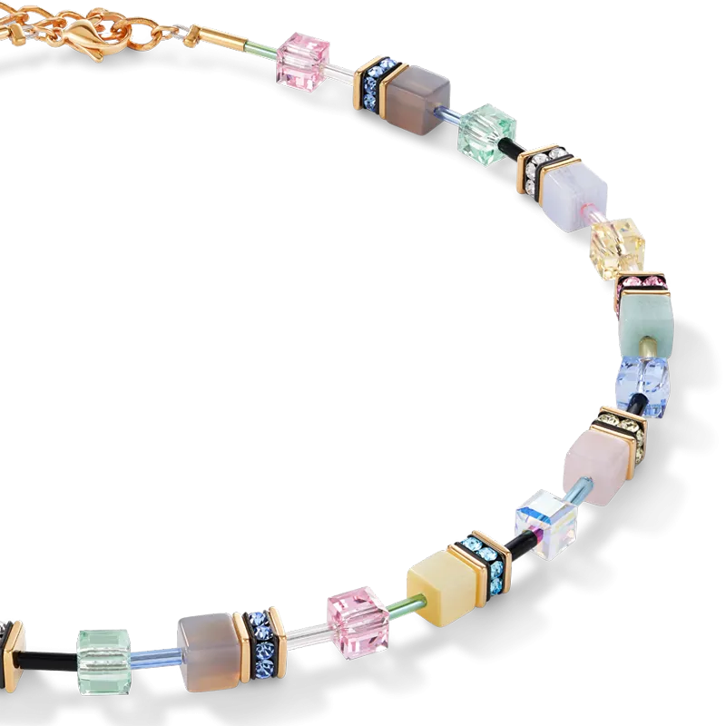 Necklace GeoCUBE® Crystals & Gemstones multicolour romance