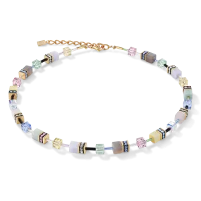 Necklace GeoCUBE® Crystals & Gemstones multicolour romance