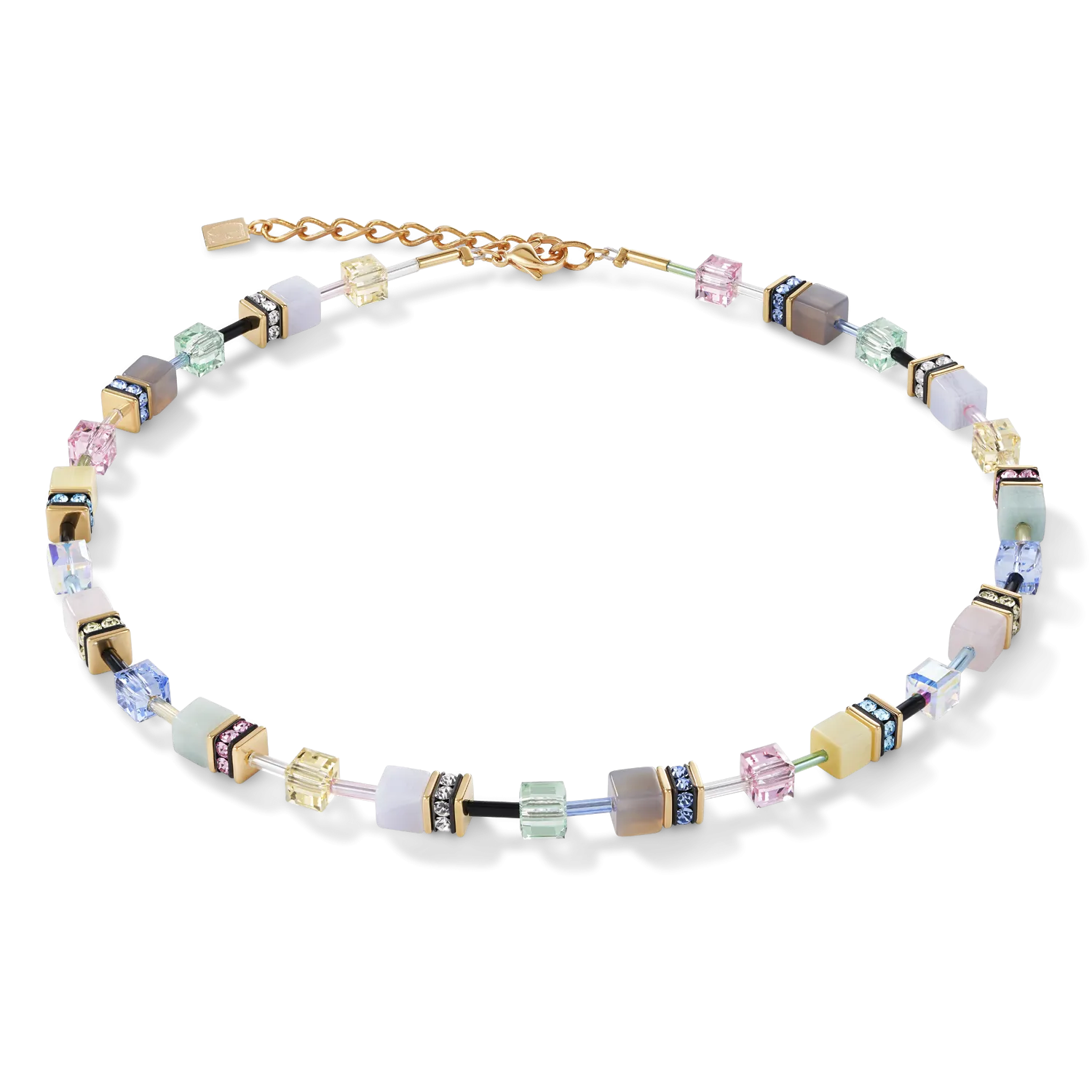 Necklace GeoCUBE® Crystals & Gemstones multicolour romance