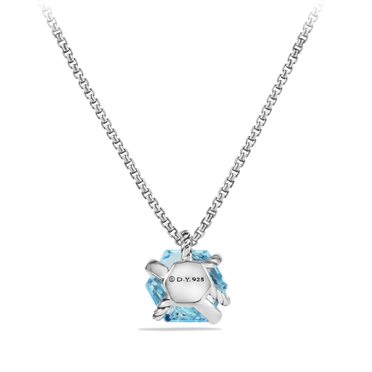 Necklace with Blue Topaz and Diamonds