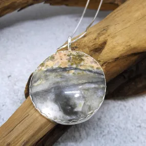 North Carolina Boiling Green Jasper Necklace