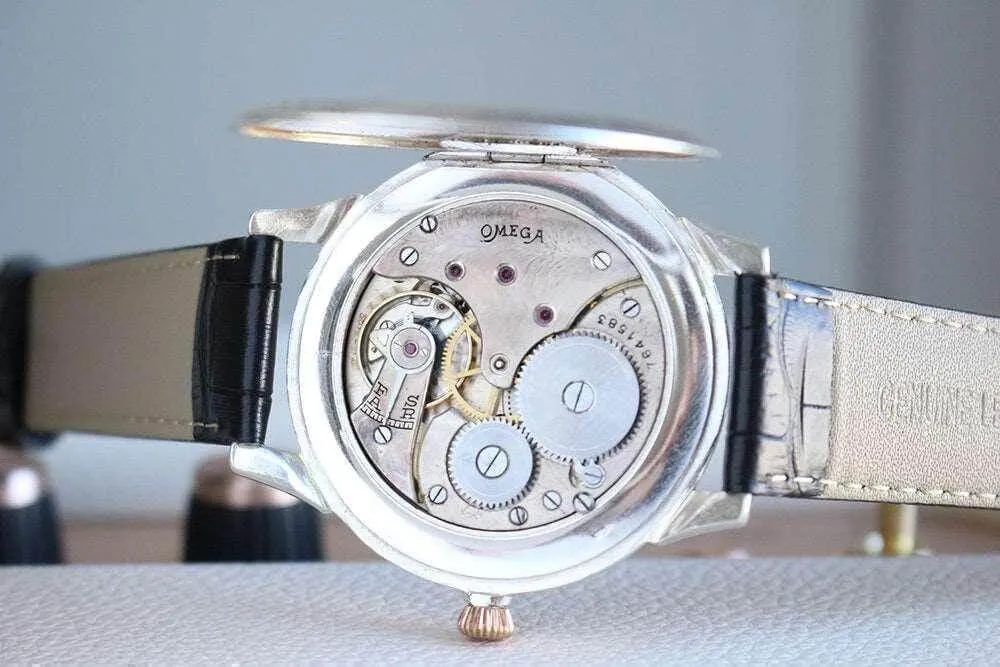 Omega Pocket Watch  Custom Wristwatch Masonic Dial 1932