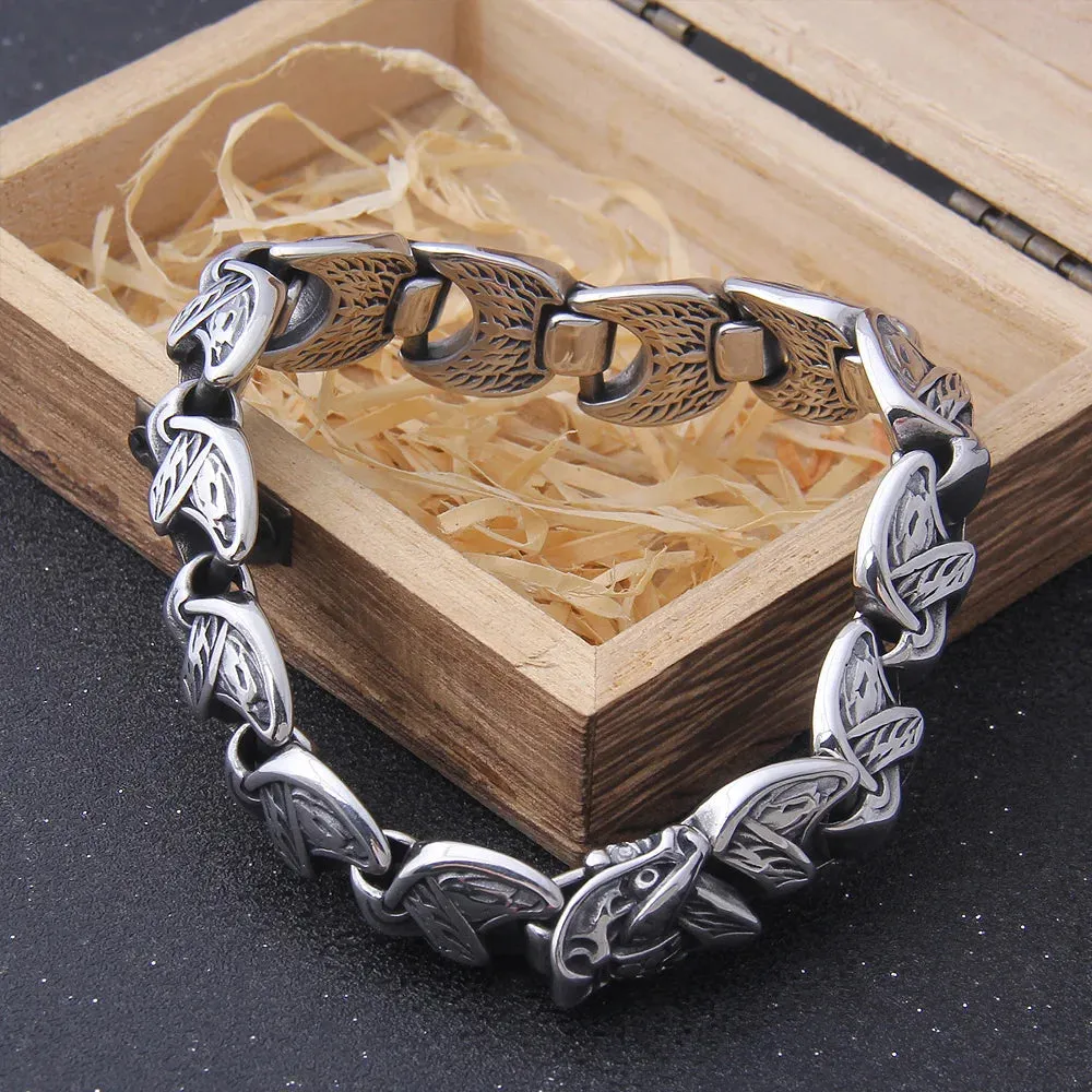 Ouroboros Vintage Punk Viking Bracelet