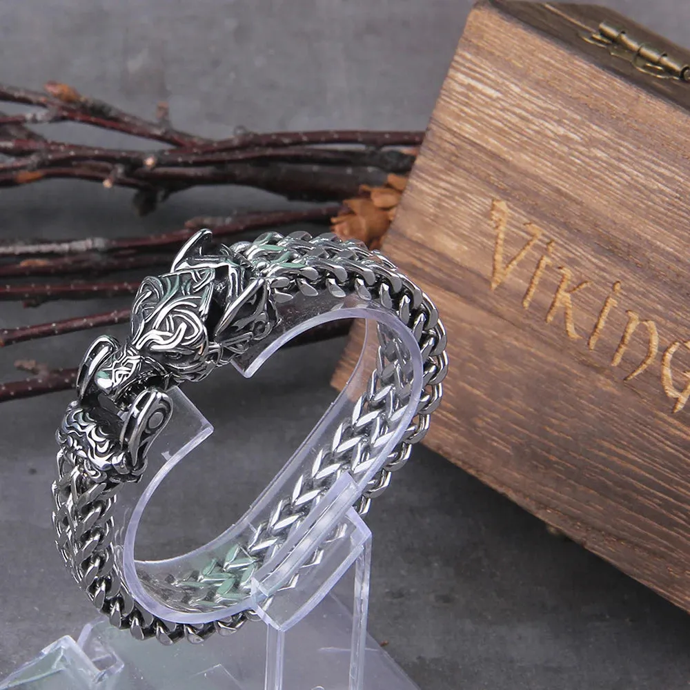 Ouroboros Vintage Punk Viking Bracelet