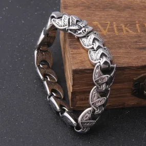 Ouroboros Vintage Punk Viking Bracelet