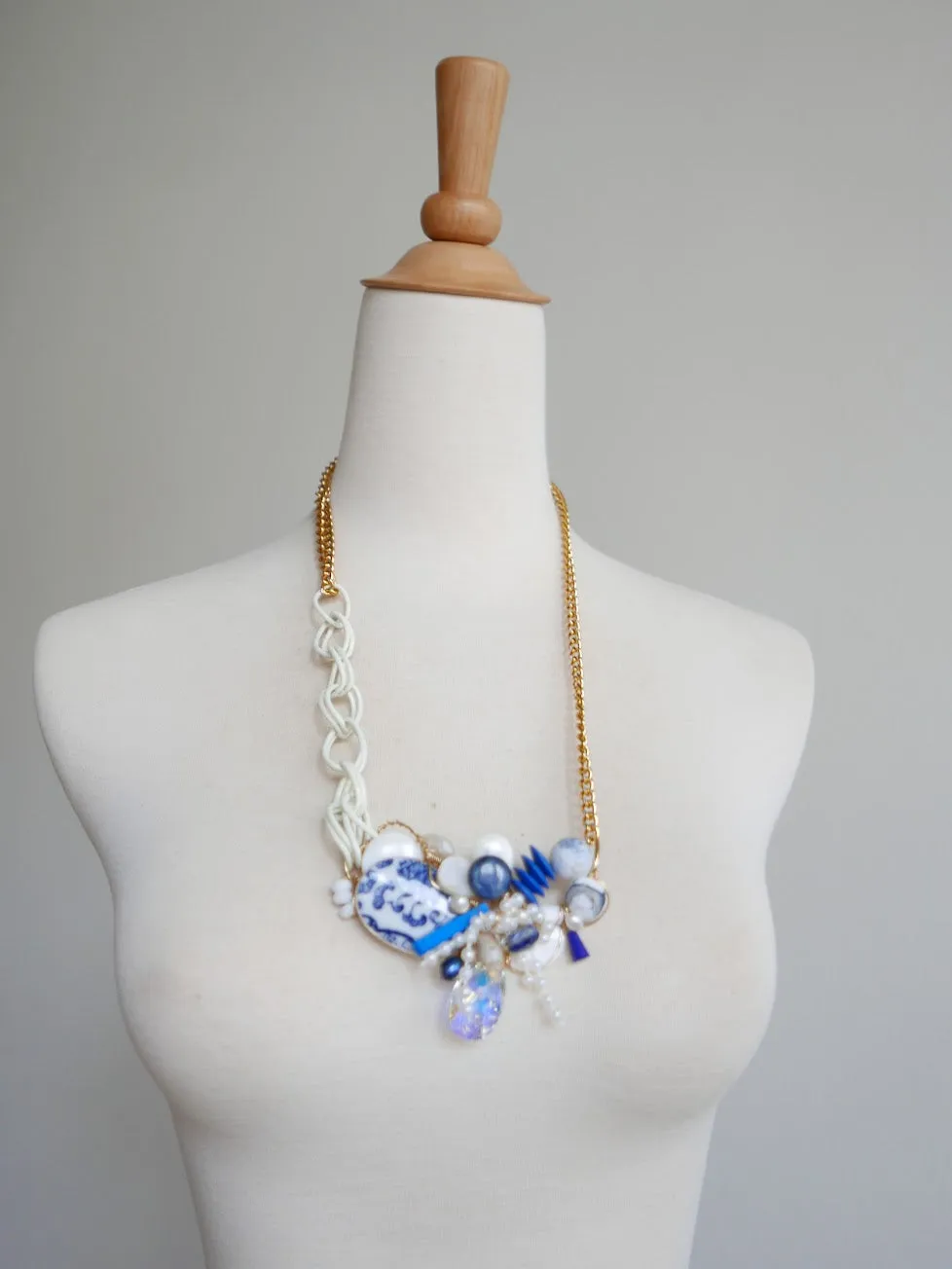 Outpouring - Porcelain Statement Necklace