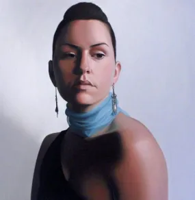 Patricia Rorie | Blue silk scarf