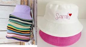 Personalized Embroidery Text/Logo/Artwork/ Custom Bucket Hat, Themed Bucket Hat , Personalized hat