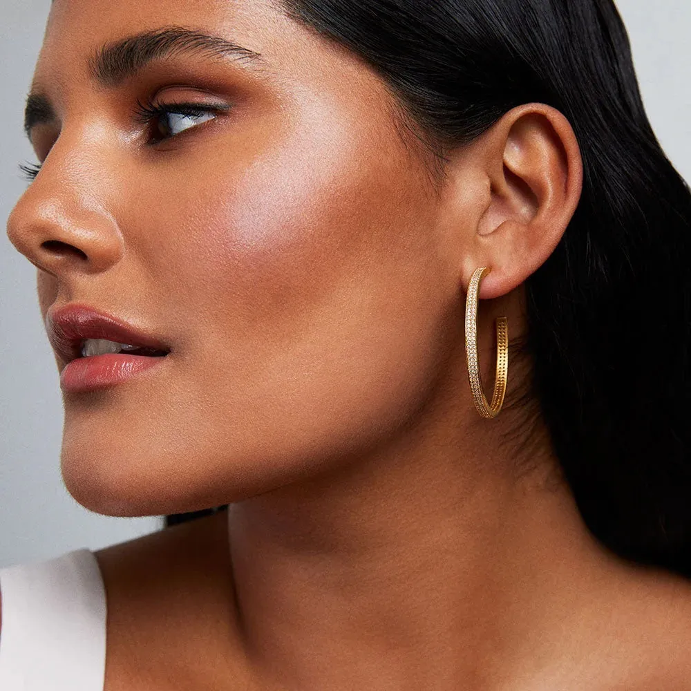Petit Pave Midi Hoops