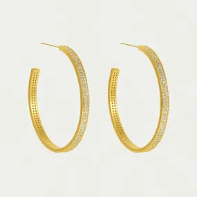 Petit Pave Midi Hoops