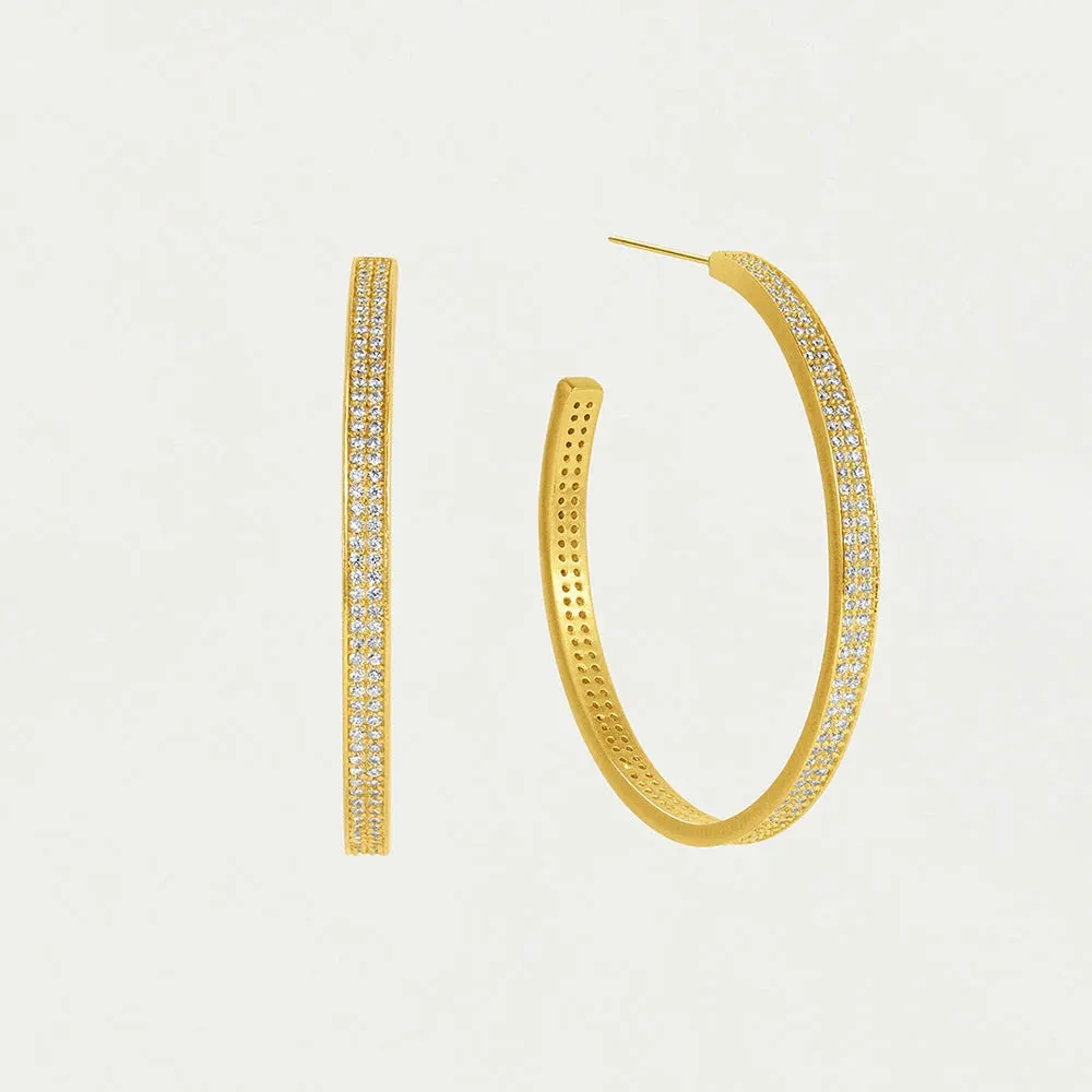 Petit Pave Midi Hoops
