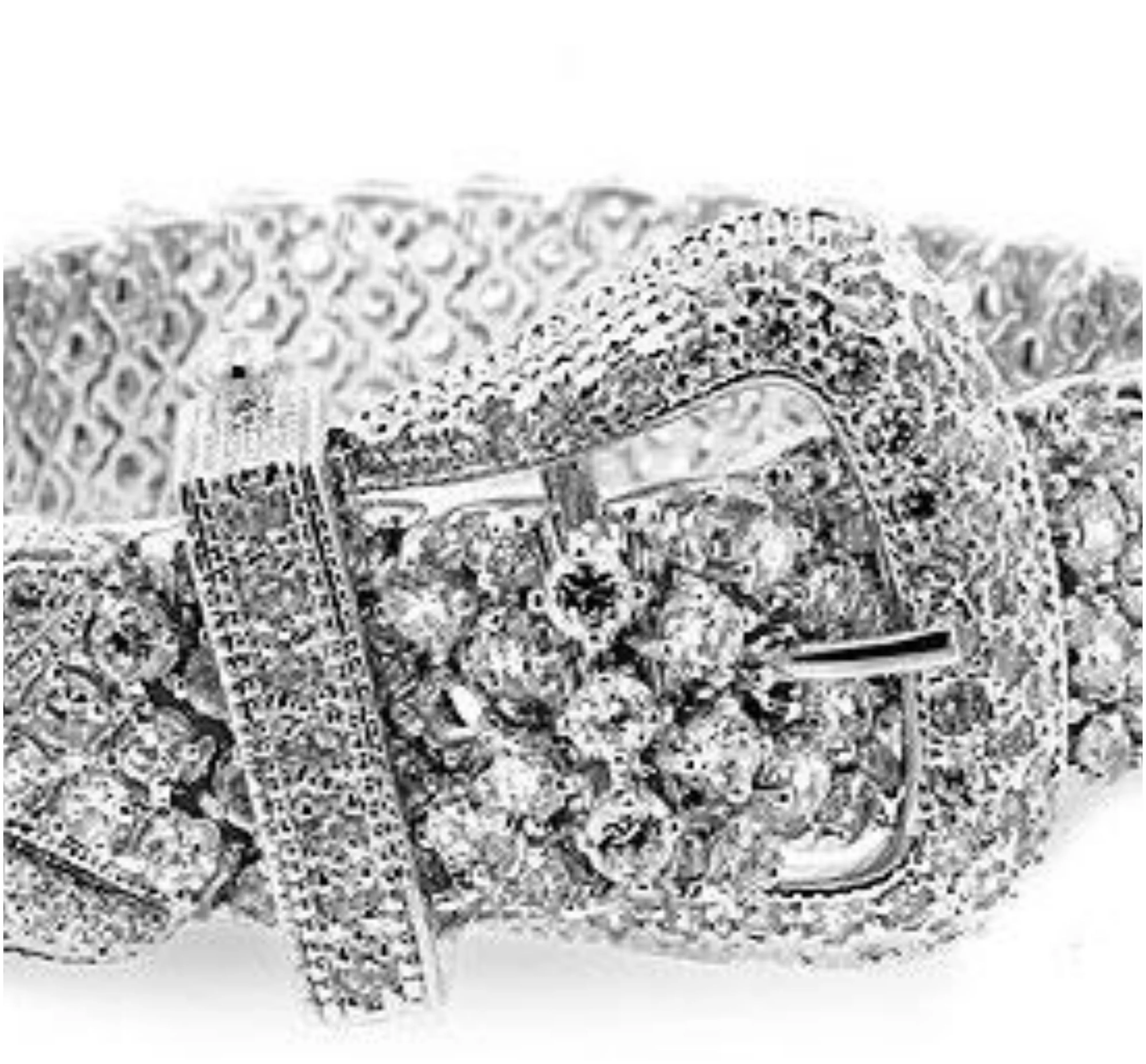 Pilvi Cubic Zirconia Buckle Bracelet - 7.25in
