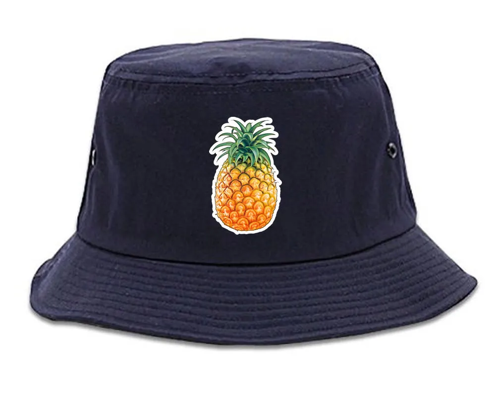 Pineapple Chest Logo Meme Bucket Hat Cap