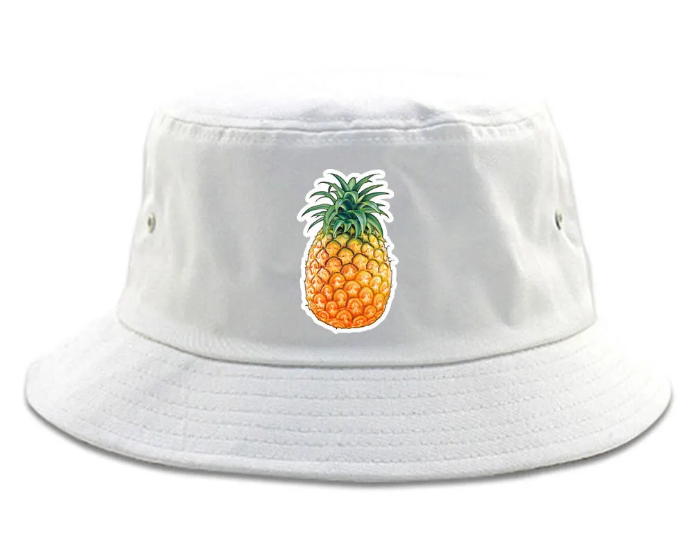 Pineapple Chest Logo Meme Bucket Hat Cap