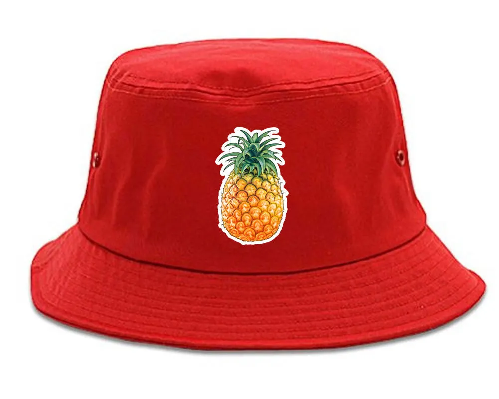 Pineapple Chest Logo Meme Bucket Hat Cap