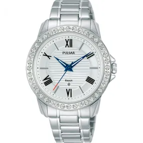 Pulsar PH7519X Swarovski Crystals Stainless Steel Womens Watch