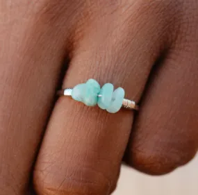 Pura Vida Wire Wrapped Gemstone Ring