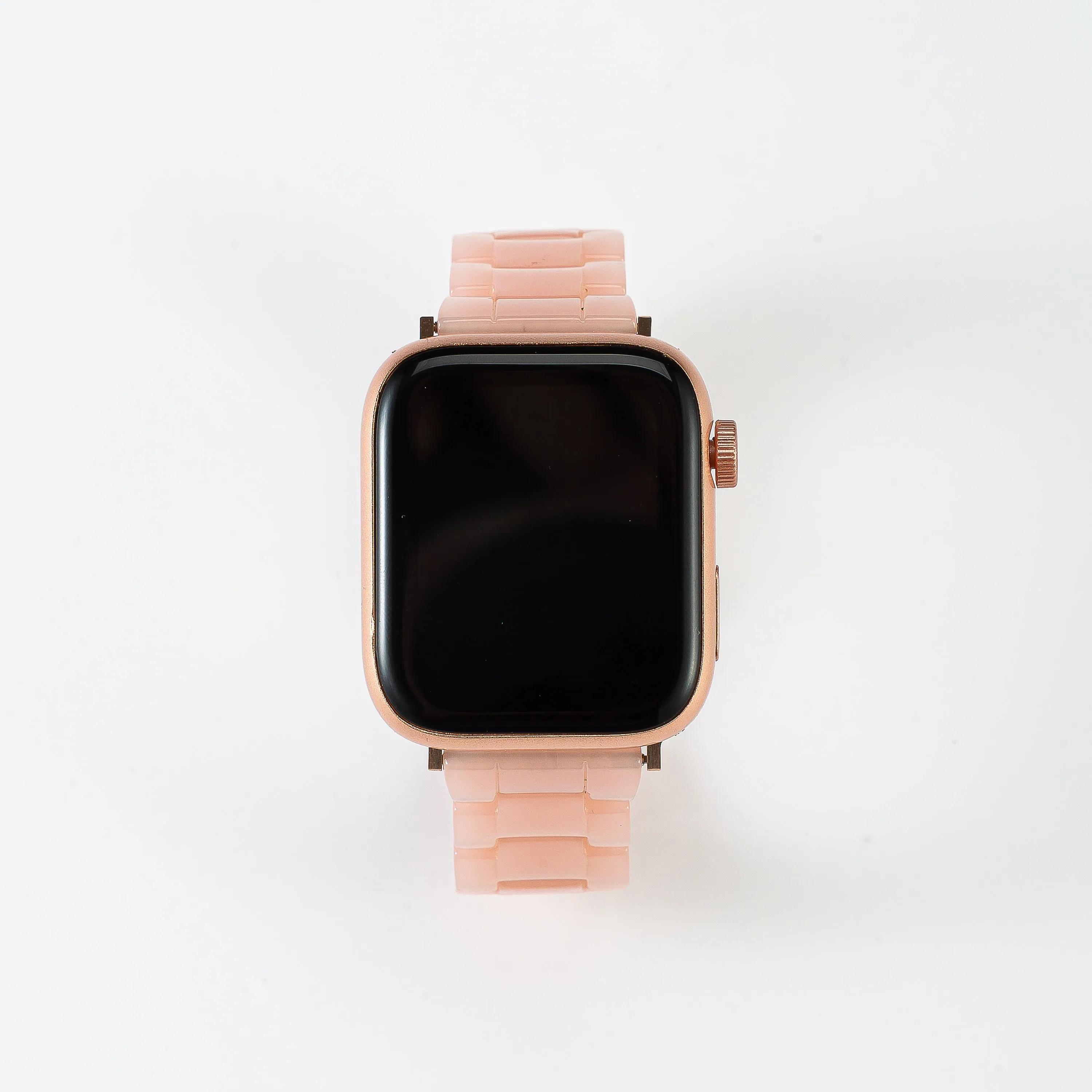 Resin Pink Strap / Rose Gold Buckle - 38mm, 40mm, 41mm