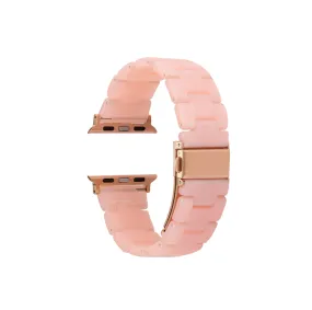 Resin Pink Strap / Rose Gold Buckle - 38mm, 40mm, 41mm
