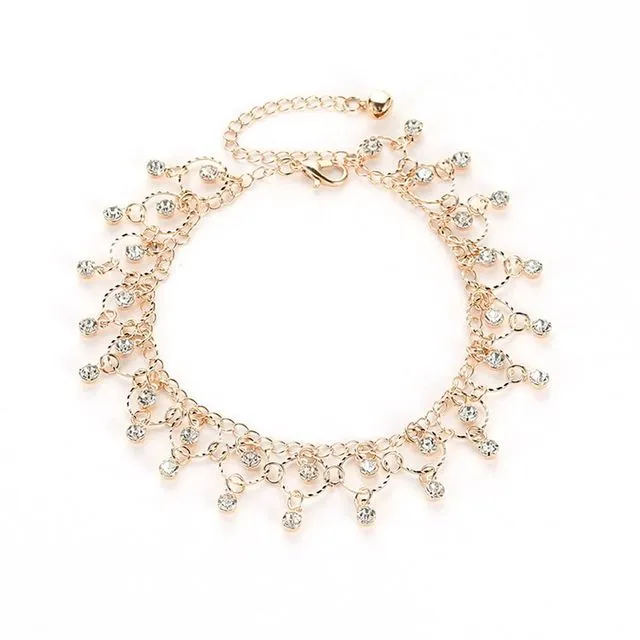 Retro Ethnic Style Beach Anklet Leisure Street Shooting Foot Chain