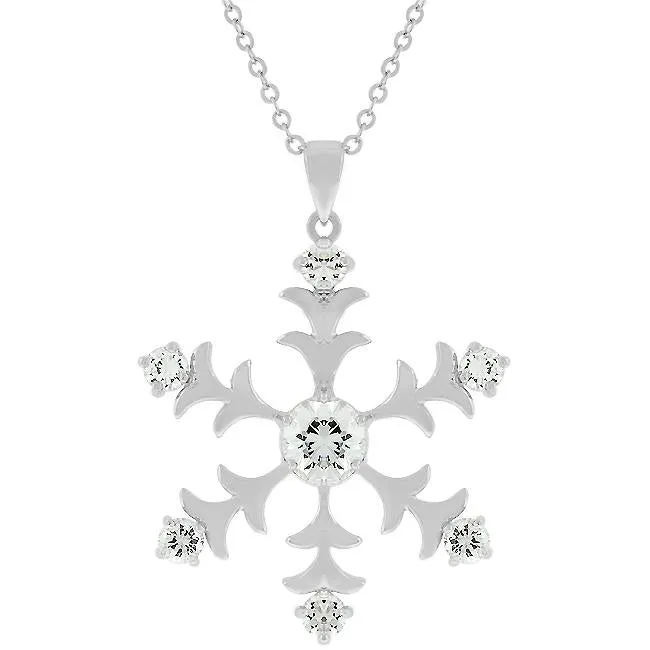 Rilla Snowflake CZ Pendant