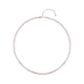Rose Quartz  Beaded Choker