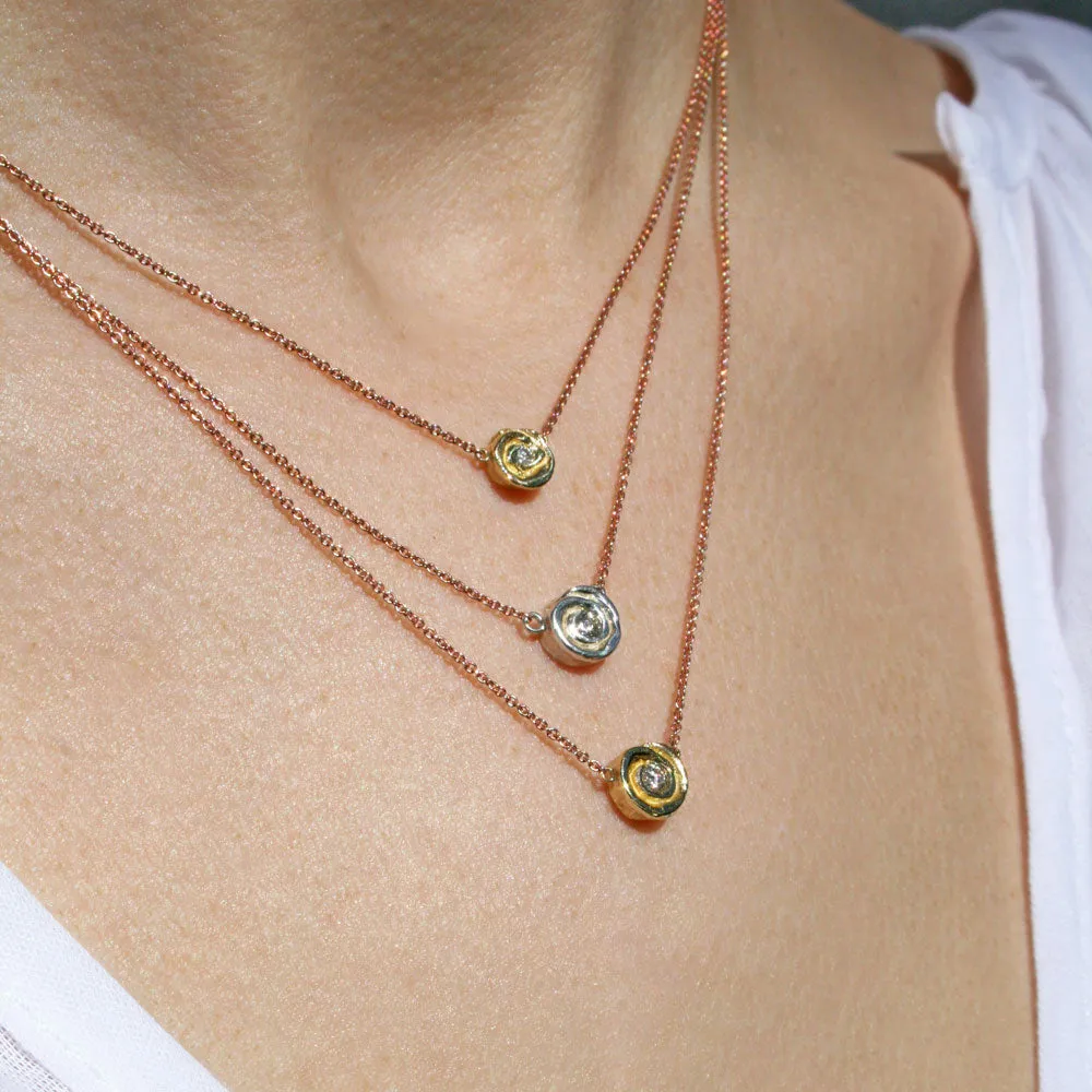 Rosebud Necklace, Medium