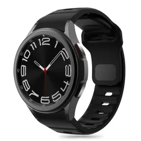 Samsung Galaxy Watch 4 / 5 / 6 / 7 / FE Tech-Protect Silicone Line Urrem - Sort