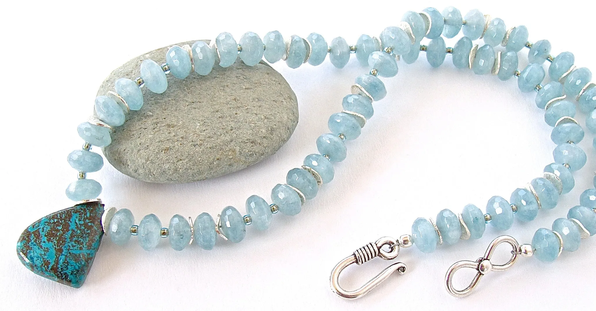 Sargasso: Blue Calcite Necklace