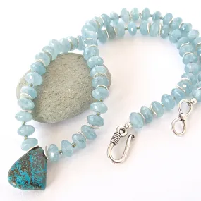 Sargasso: Blue Calcite Necklace