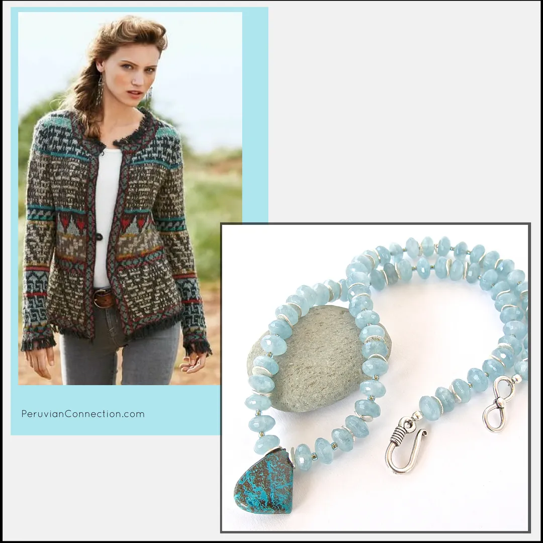 Sargasso: Blue Calcite Necklace