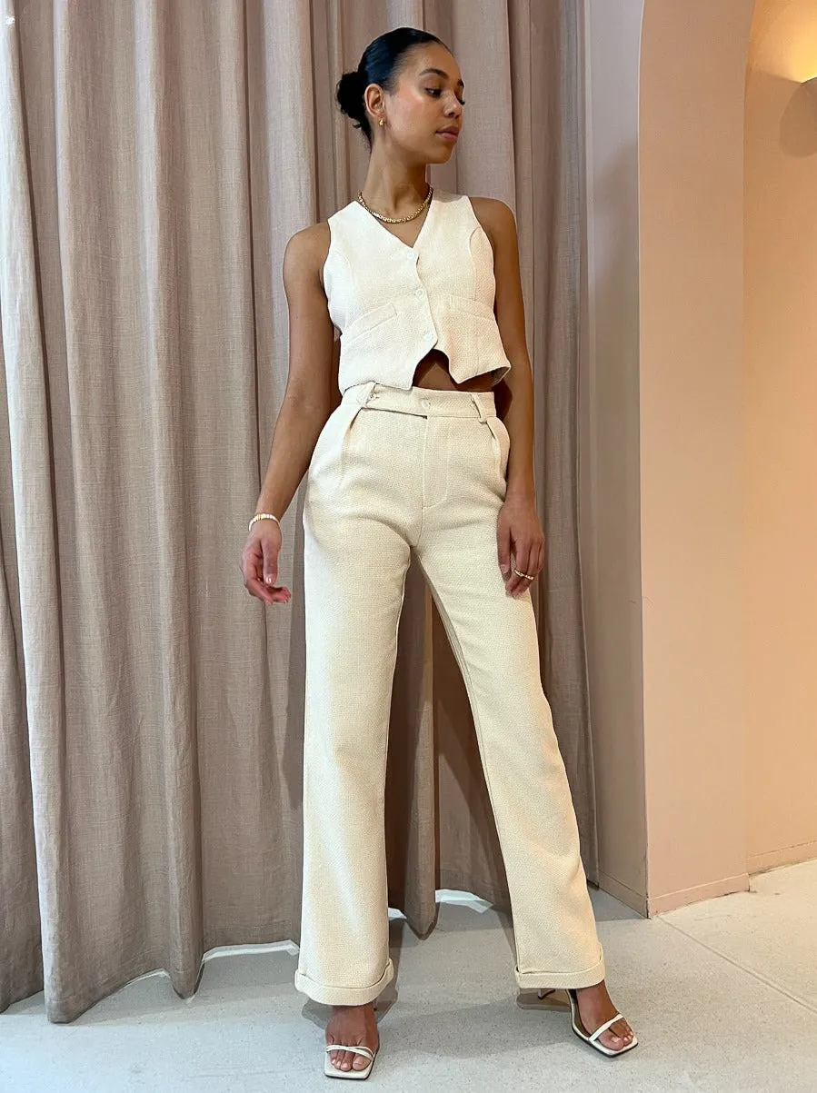 Savannah Morrow Kate Pant in Shell