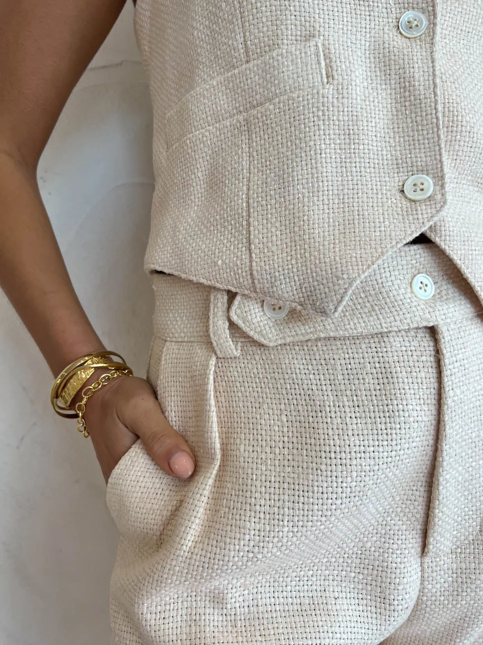 Savannah Morrow Kate Pant in Shell