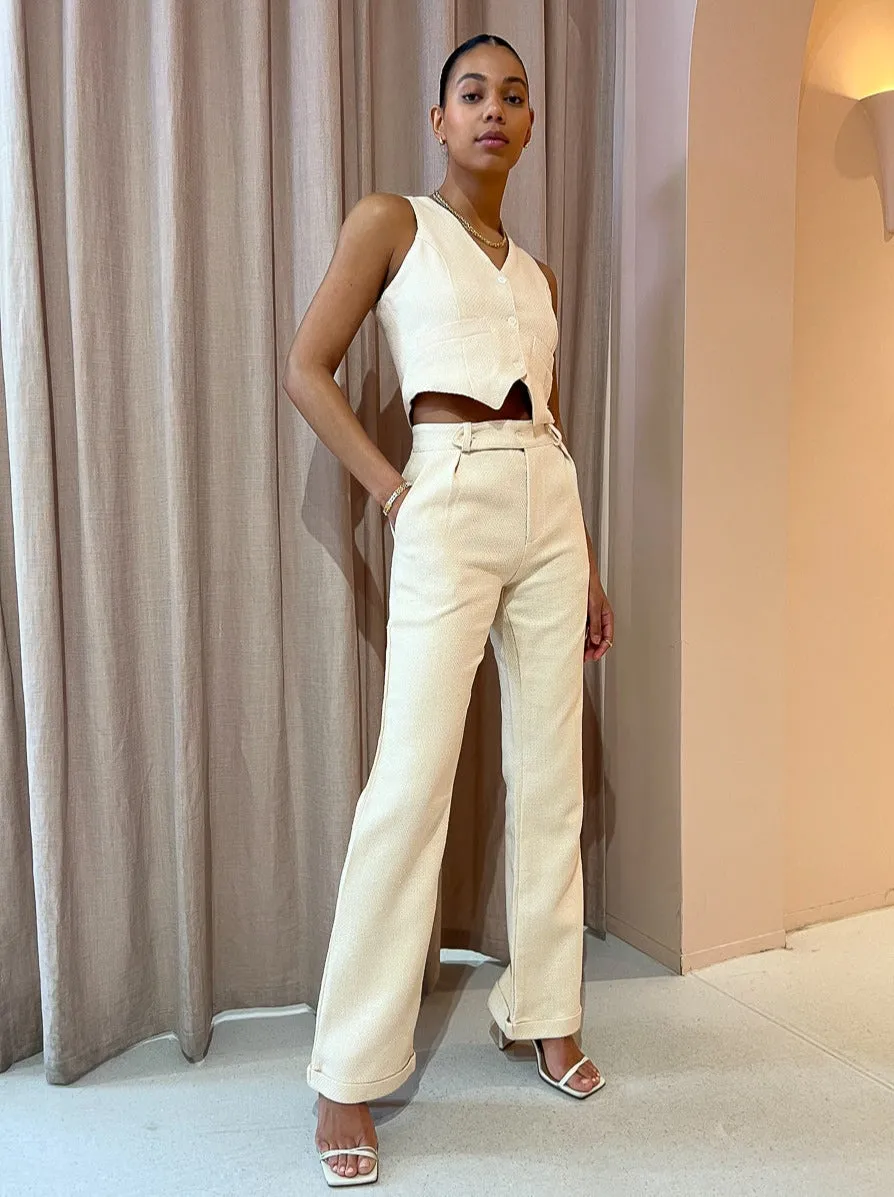 Savannah Morrow Kate Pant in Shell