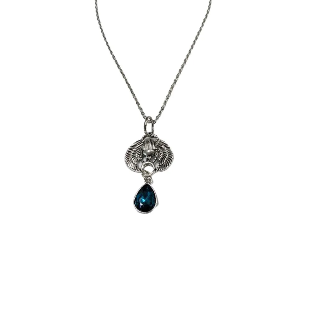 Scarab Teardrop Necklace