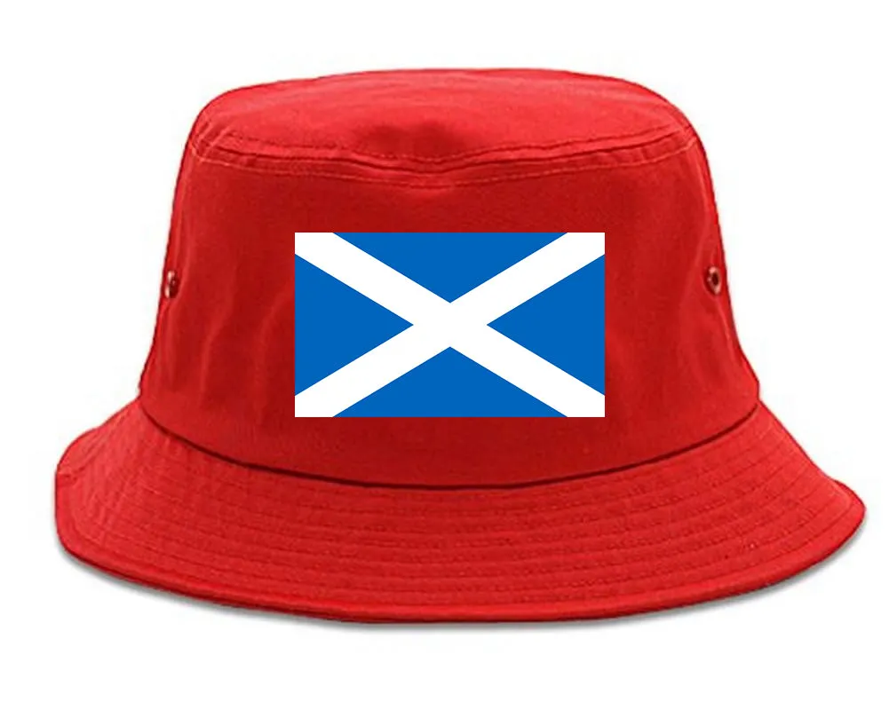Scotland Flag Country Chest Mens Bucket Hat