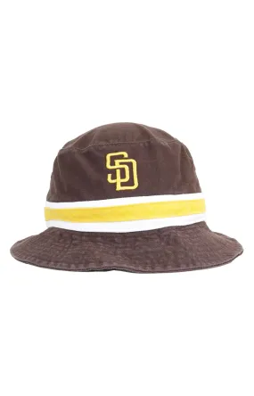 SD Padres Brown Striped Bucket Hat by 47 Brand
