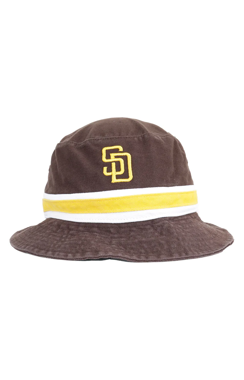 SD Padres Brown Striped Bucket Hat by 47 Brand