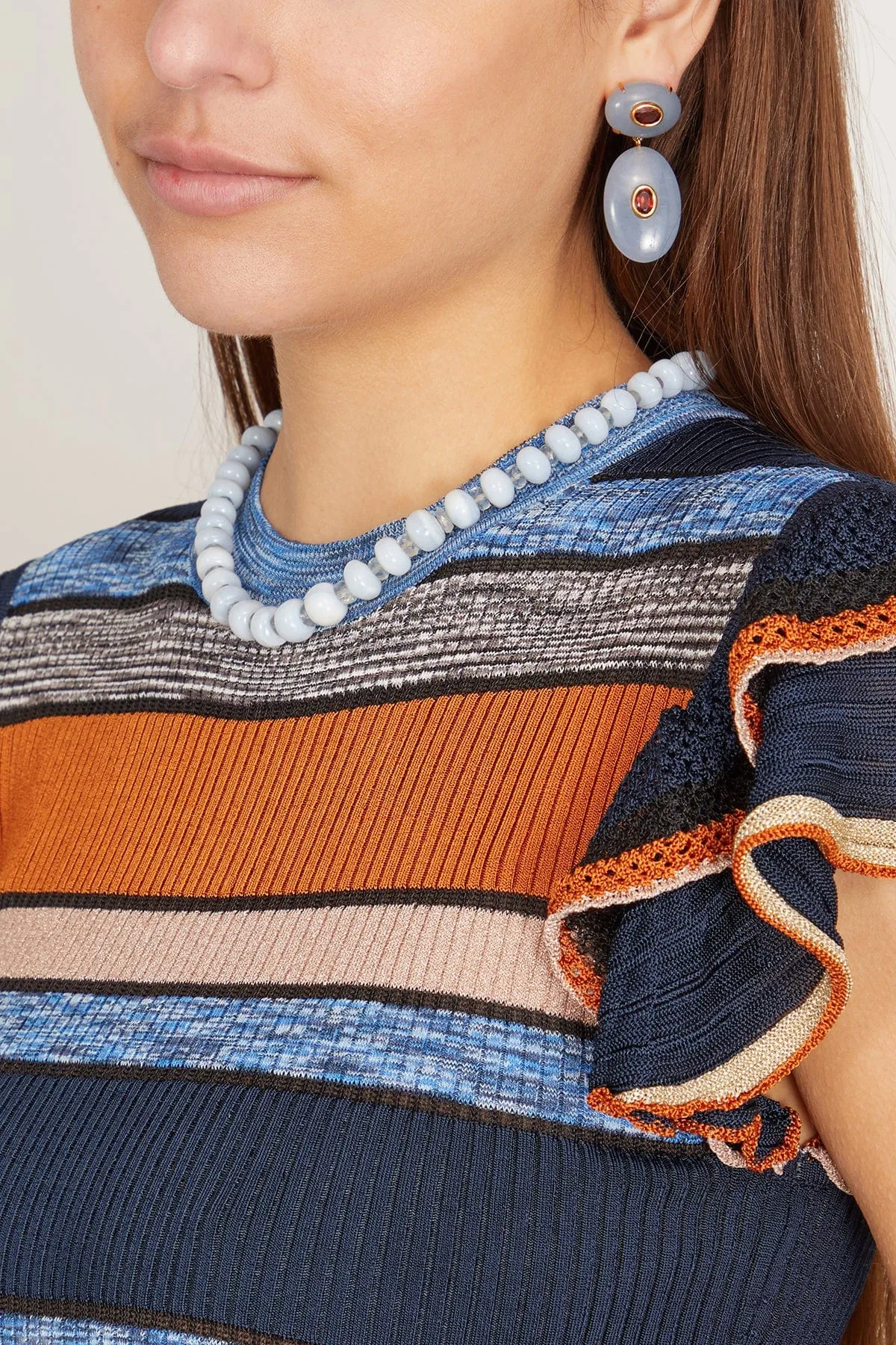 Seaside Cliffs Necklace in Blue
