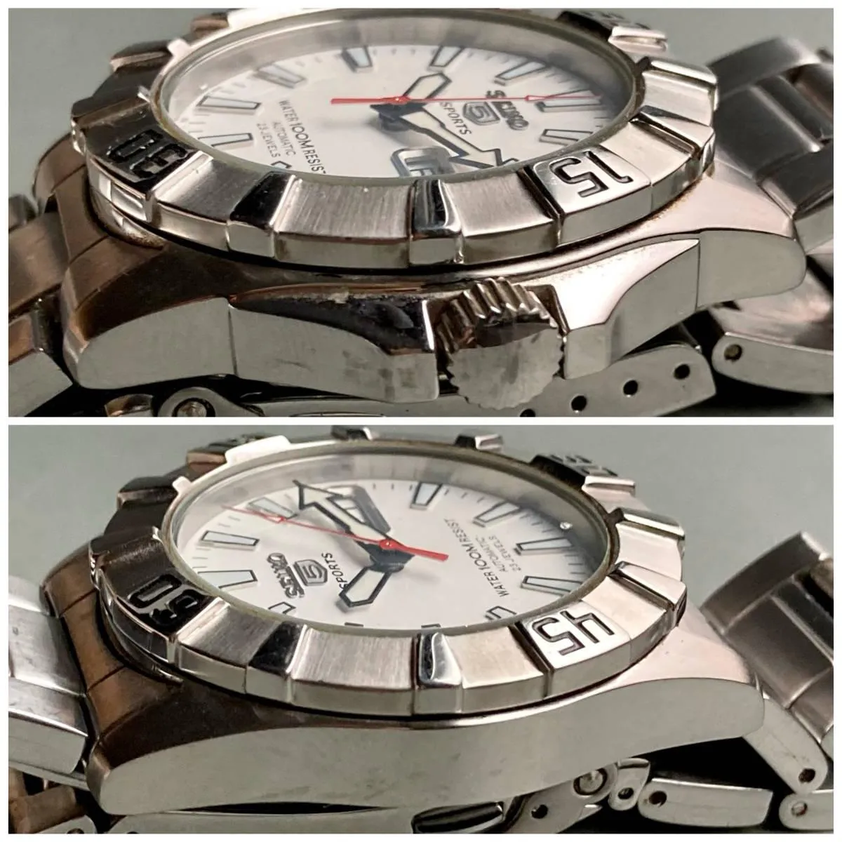 Seiko Watch Five Sports Automatic Men's Day Date 42mm Vintage Wristwatch Male