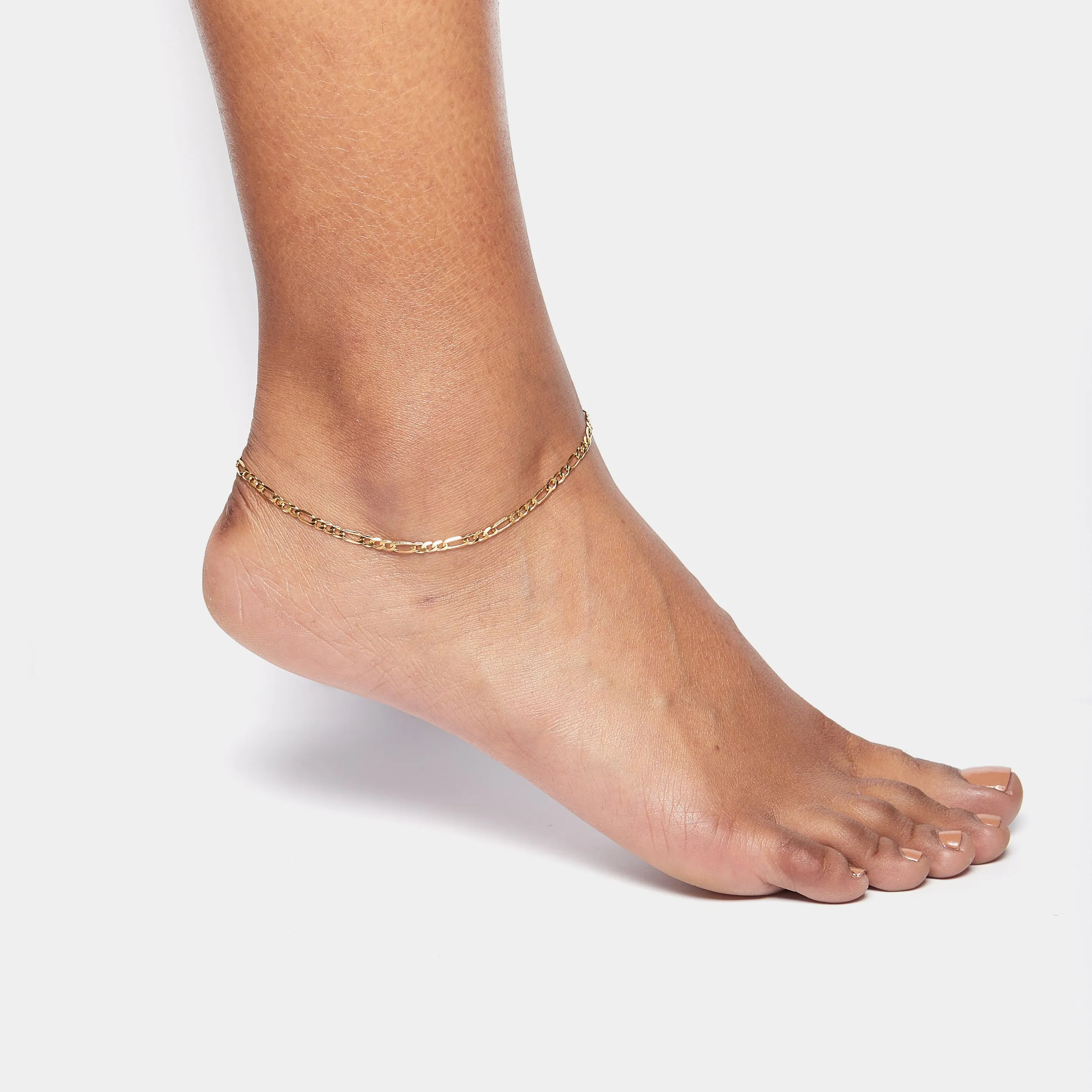 Sicilian Link Anklet in Gold