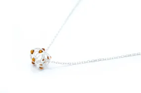 Silver Cage Charm Bead Pendant