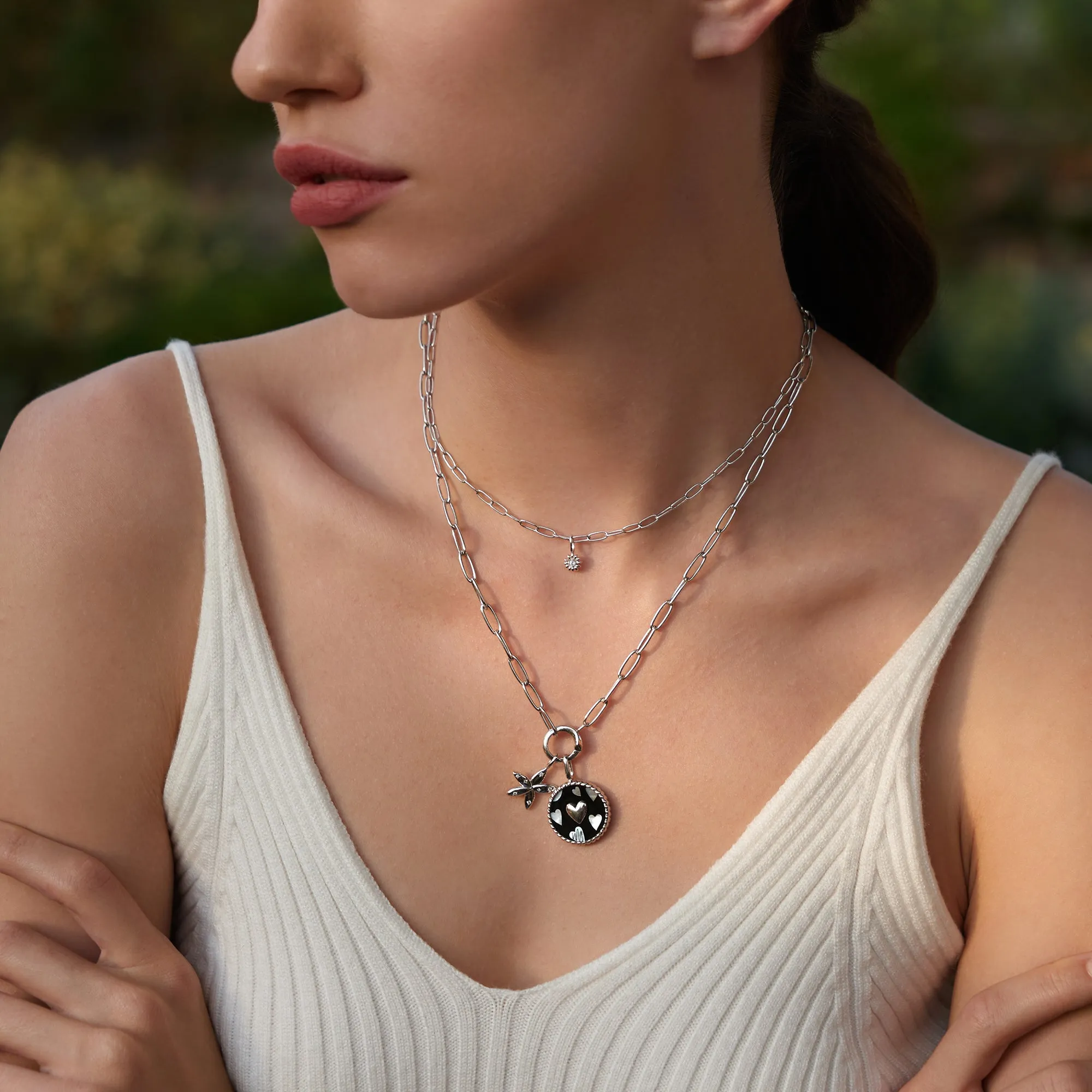Silver Daisy Charm