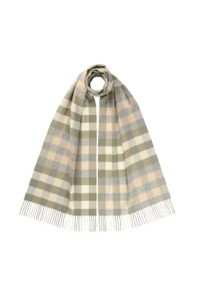 Small Check Merino Scarf