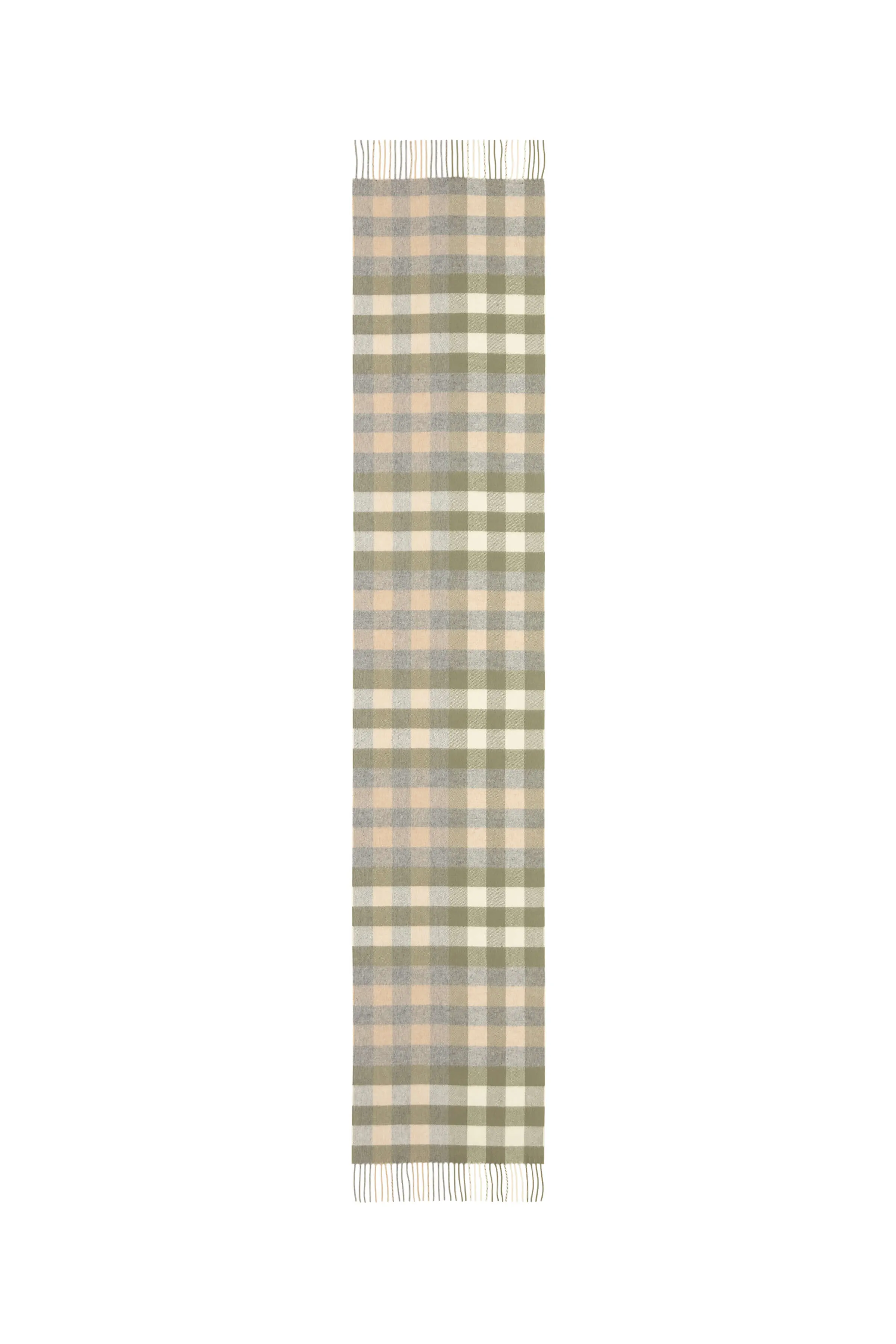 Small Check Merino Scarf